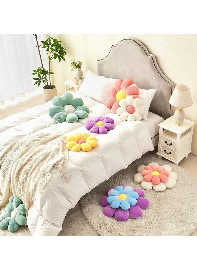 Kimaya Flower Pillow,Daisy Pillow Flower Shaped Throw Pillow,Cute Pillows Flower Cushion,Flower Floor Pillow Seating Cushion for Bedroom,Sofa,Couch(15.7",Pink)  - Image 2