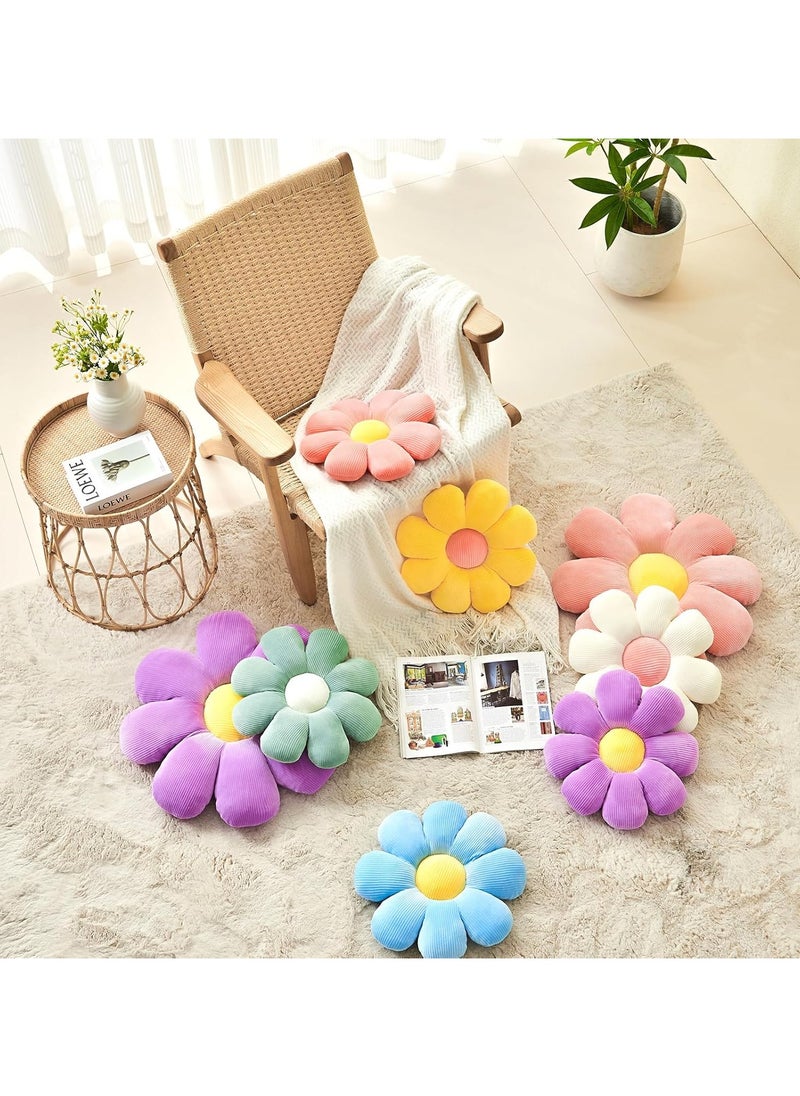 Kimaya Flower Pillow,Daisy Pillow Flower Shaped Throw Pillow,Cute Pillows Flower Cushion,Flower Floor Pillow Seating Cushion for Bedroom,Sofa,Couch(15.7",Pink)  - Image 4