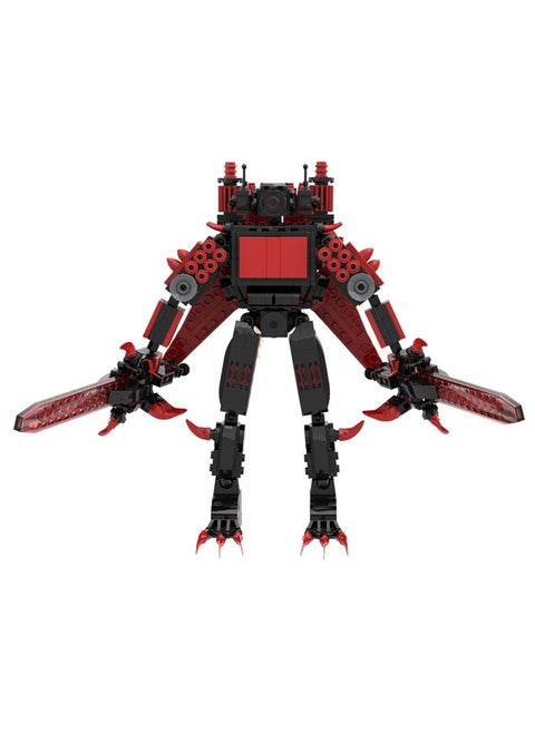 Toilet Man Series Building Blocks Skibidi Building Block Toys Red Lotus Titan Monitoring King