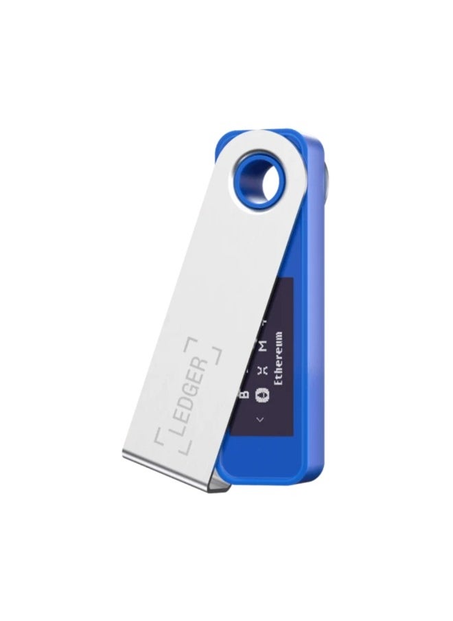 Ledger - Nano S Plus Hardware Wallet | Safest Crypto & NFT Cold Storage, OLED Screen, Type-C Connectivity, 5000+ Coins Supported, for Android, MacOS & Windows - Blue - Image 1