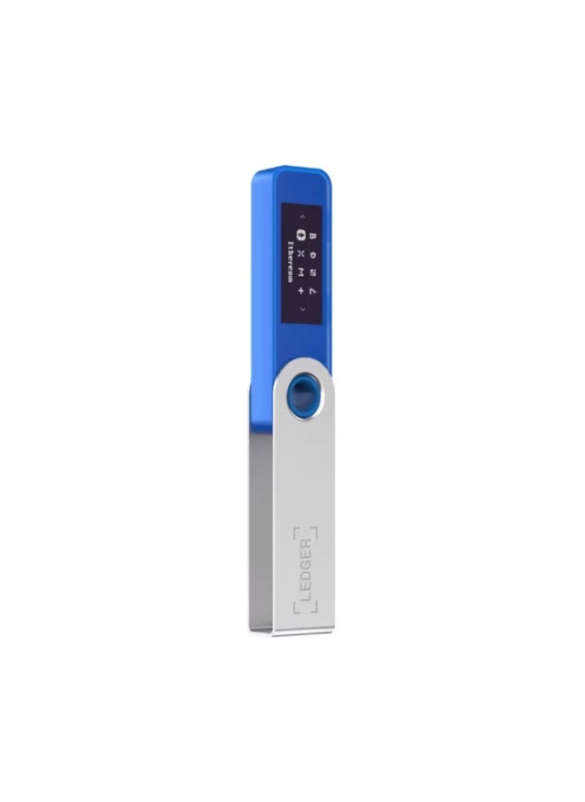 Ledger - Nano S Plus Hardware Wallet | Safest Crypto & NFT Cold Storage, OLED Screen, Type-C Connectivity, 5000+ Coins Supported, for Android, MacOS & Windows - Blue - Image 1