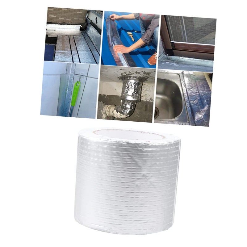 شريط مطاط البيوتيل 10 سم × 10 متر لفة مانع تسرب إصلاح سقف العربة السكنية - Image 3