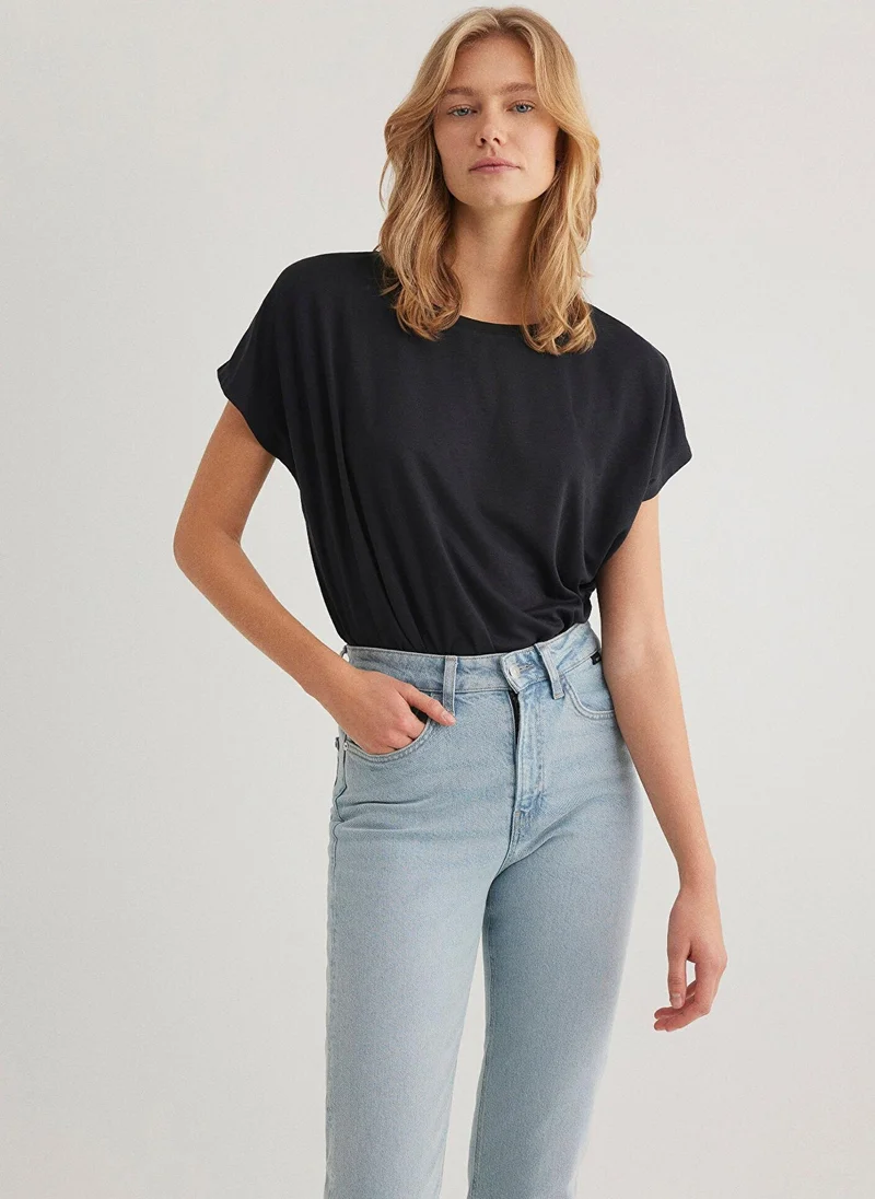 Mavi Lux Touch Black T-Shirt