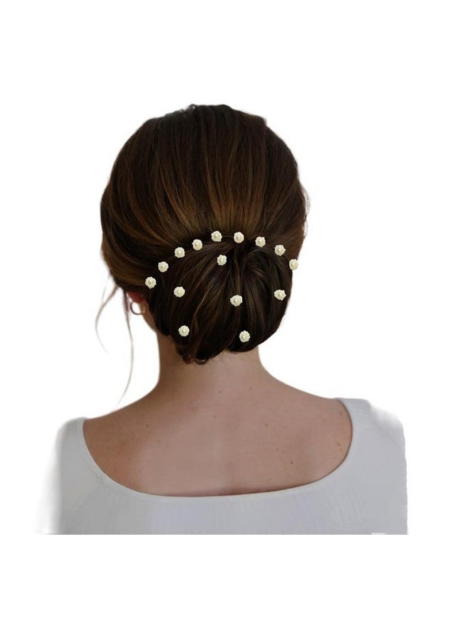 Ansh Floral Pearl Hair Stickers: Effortless elegance with stick-on convenience, Each pack contains 50 pieces for easy, clip-free hair styling_2806_Silver - Image 3