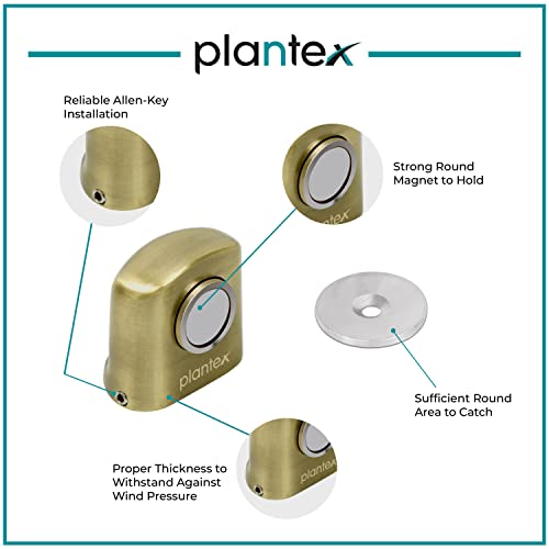 Plantex Door Catch Holder for Home/Office/Hotel/Door Stopper for Home/Magntic Door Stopper/Stops for Main Door - Set of 4 (193-Brass Antique) - Image 2