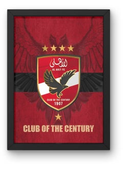 Al Ahly SC Frame black 50x70 