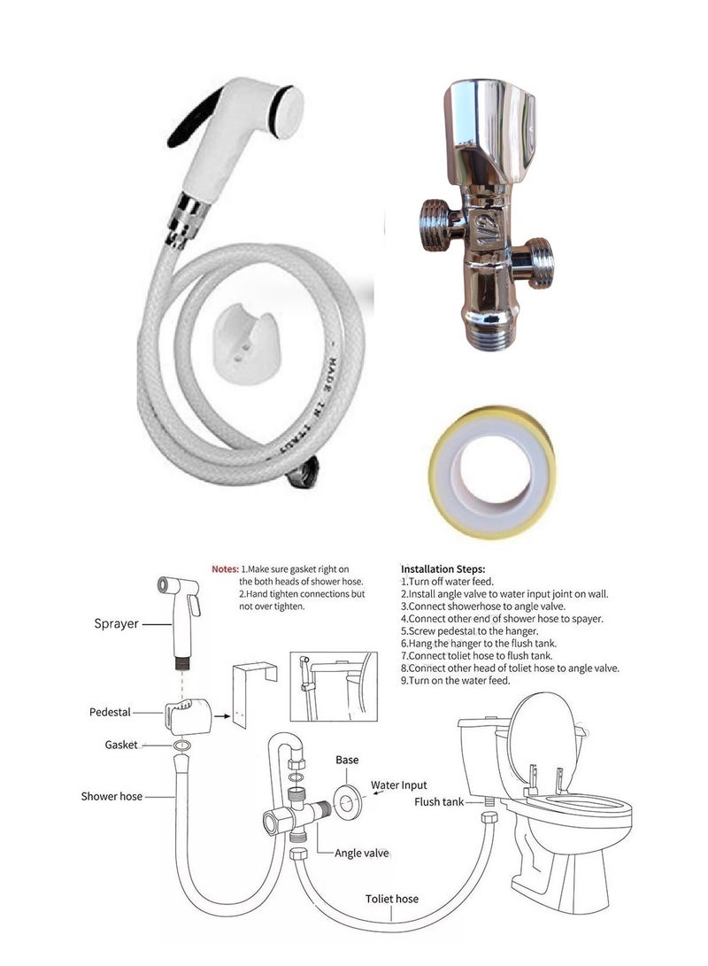 Shams Double outlit  angle valve + bathroom bidet - Image 2