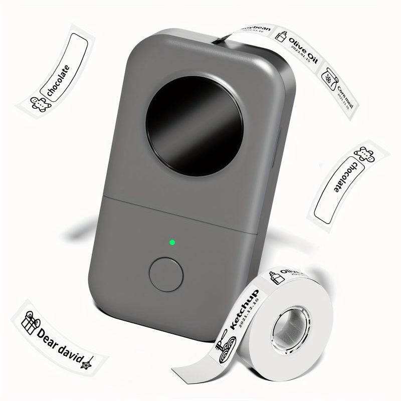 Phomemo Wireless Label Maker Portable Mini Thermal Sticker Printer For Home Office Organizing Easy To Use With Smartphone Multiple Templates Black - Image 1