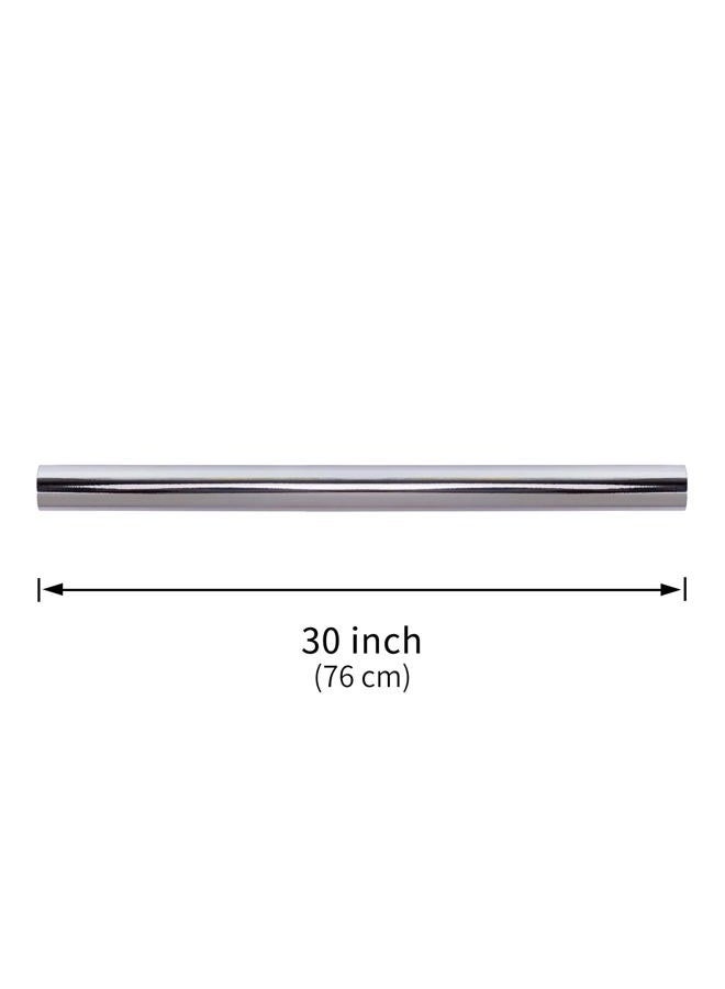 RUSPEPA Silver Metallic Wrapping Paper - 81.5 Sq Ft - Solid Color Paper Perfect for Wedding,Birthday,Christmas,Baby Show - 30 inches x 32.8 feet - Image 5