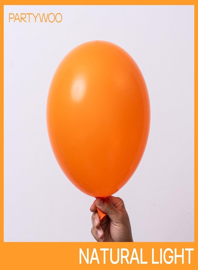 PartyWoo Orange Balloons 92pcs Different Sizes of 18 12 10 5 Inch Matte Fall Balloon Arch Kit Garland for Thanksgiving Halloween Little Cutie Baby Shower Birthday Party Decorations Orange-Y9 - Image 2