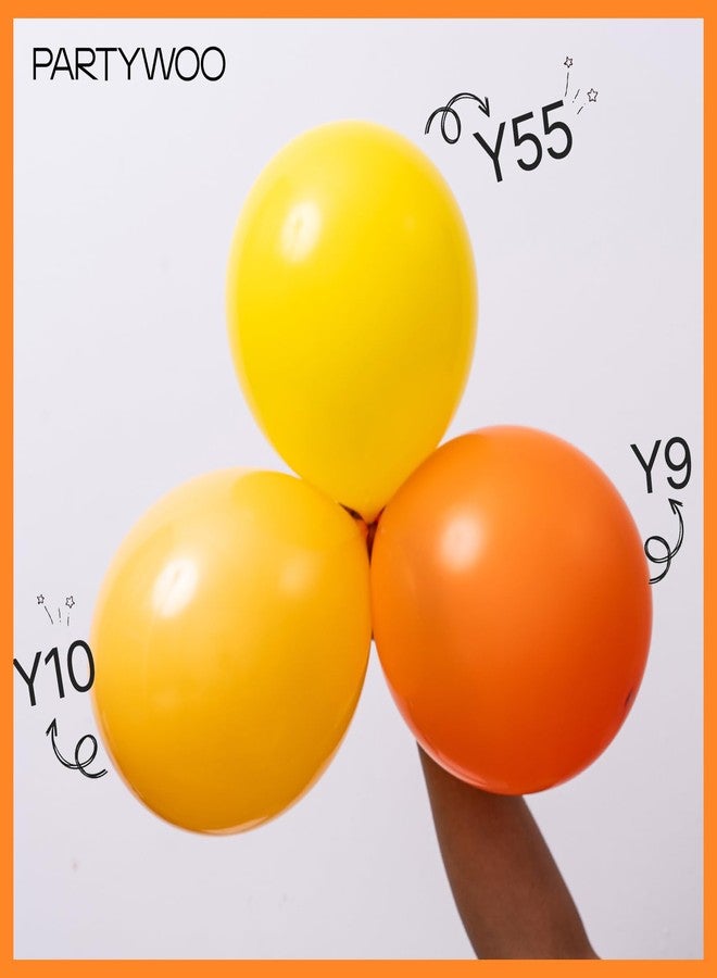 PartyWoo Orange Balloons 92pcs Different Sizes of 18 12 10 5 Inch Matte Fall Balloon Arch Kit Garland for Thanksgiving Halloween Little Cutie Baby Shower Birthday Party Decorations Orange-Y9 - Image 4