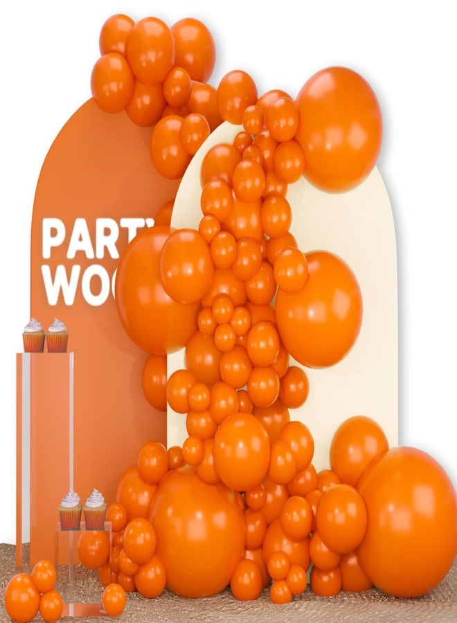 PartyWoo Orange Balloons 92pcs Different Sizes of 18 12 10 5 Inch Matte Fall Balloon Arch Kit Garland for Thanksgiving Halloween Little Cutie Baby Shower Birthday Party Decorations Orange-Y9 - Image 1