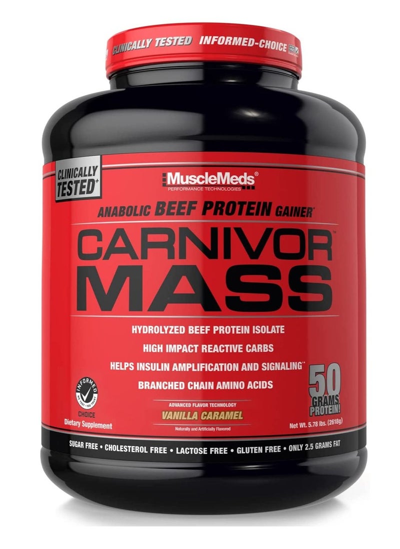 MUSCLEMEDS MuscleMeds Carnivor Mass Diet Supplement Vanilla Caramel  - Image 1