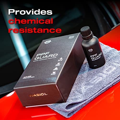 Nasiol PPFGuard Nano Ceramic Coating for Car PPF Protection,50 ml,Super Finish with High Water Repellency,18-Months of Durability - Image 4