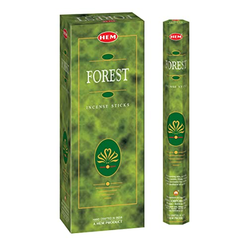 HEM Forest Incense Sticks Agarbatti - Pack of 6, Total 180 Grams for Home Fragrance, and Spiritual Practices | Refreshing Forest Aroma | Burning Time: 35-40 Minutes | 120 Sticks - Image 1