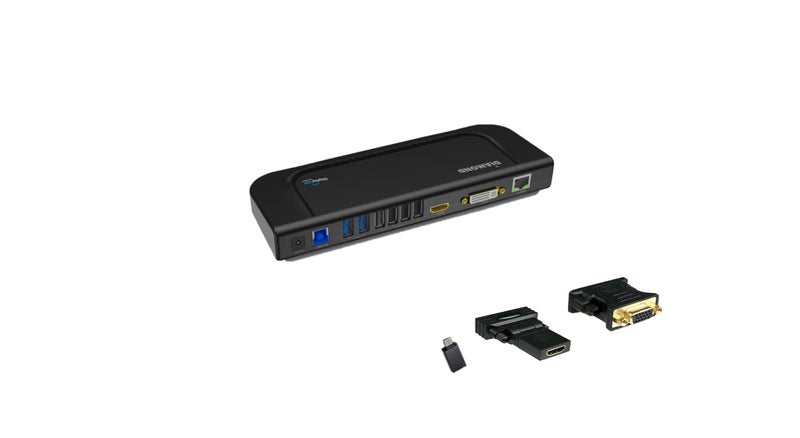 Diamond Multimedia Dual Video Output, USB 3.0/2.0 Universal Docking Station with Gigabit Ethernet, HDMI, DVI, Audio for Windows 11, MacOS and Android 5.0+. Display Link Certified DL-3900 Chip - Image 1