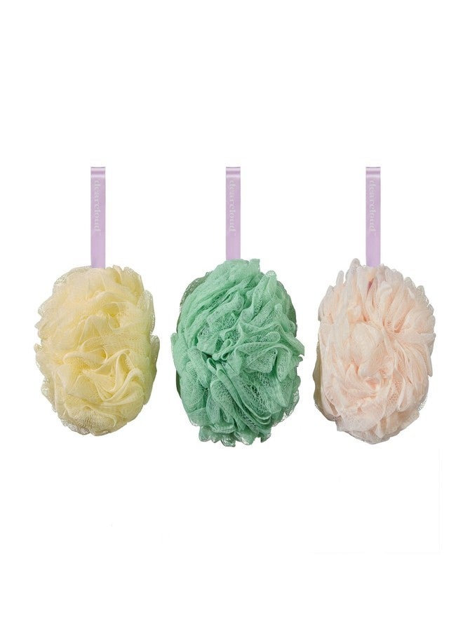 dearcloud XL Classic Loofah Travel Set of 3 - Exfoliating Body Scrubber for Smooth, Radiant Skin (Sage) - Image 2