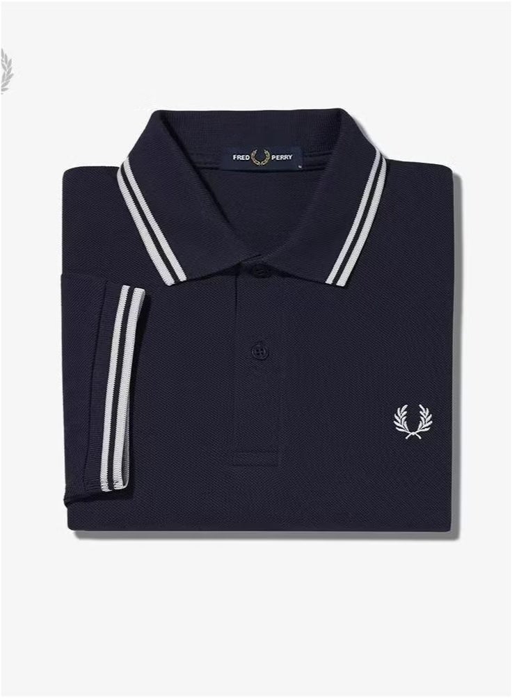 FRED PERRY Essential Logo Printed Polo Shirt Twin Tipped Shirt Classic Style and Comfortable Fit  - Image 3