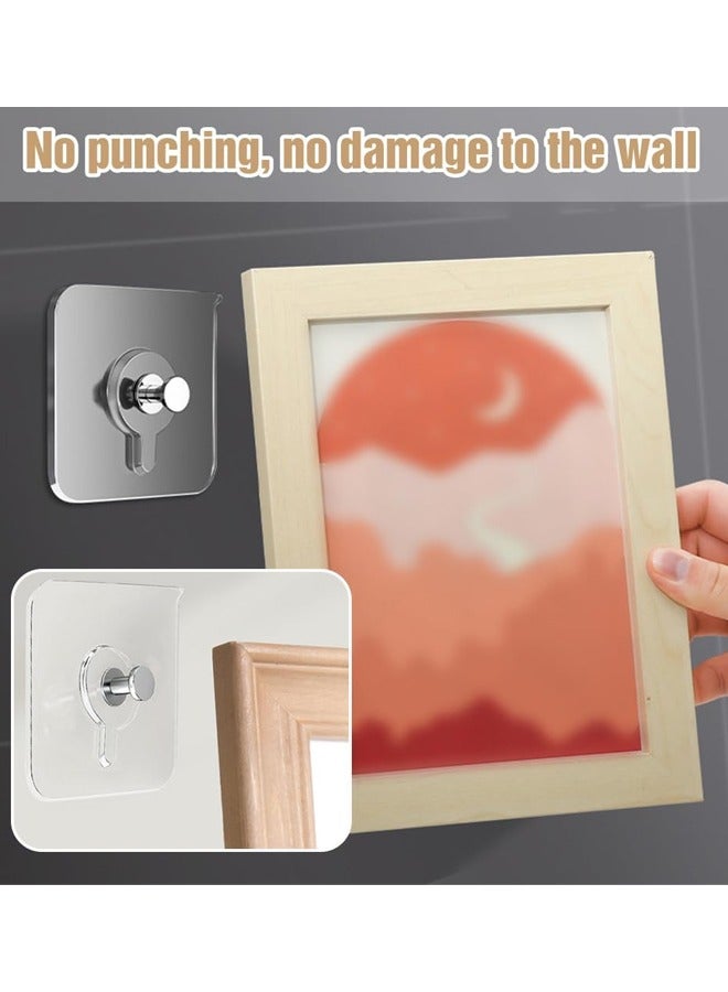 12 Pcs Nail Free Wall Hangers,Picture Hangers Without Nails, Wall Hooks Adhesive for Hanging for Kitchen, Bathroom, Home - Image 3