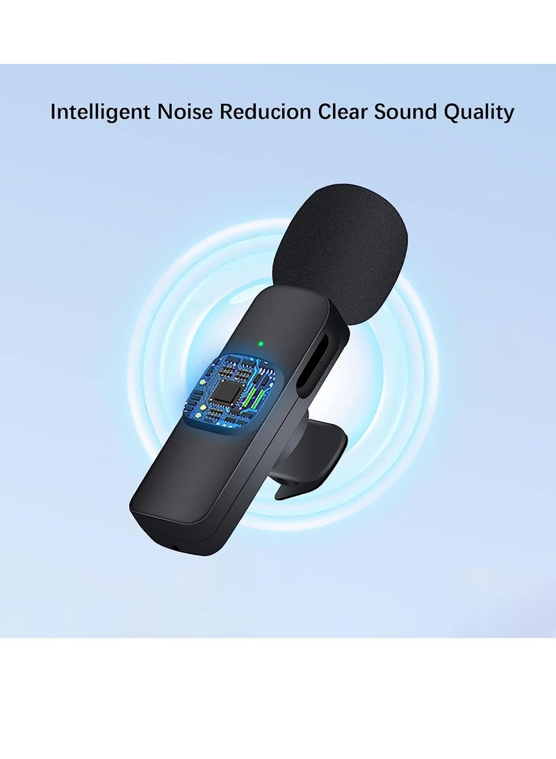 Wireless Lavalier Microphone for USB C Smartphone, Plug and Play Mini Mic for YouTube TikTok Live Streaming Gaming K Song Recording Auto Noise Reduction (USB C 2) - Image 5