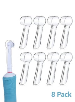 Bukela 8-pack Electric Toothbrush Covers, Brush Heads, Protective Covers, Reusable Electric Toothbrush Head Covers, Replacement Brush Head Covers, Dustproof, Suitable for Travel, Camping, Home, School  - Image 1