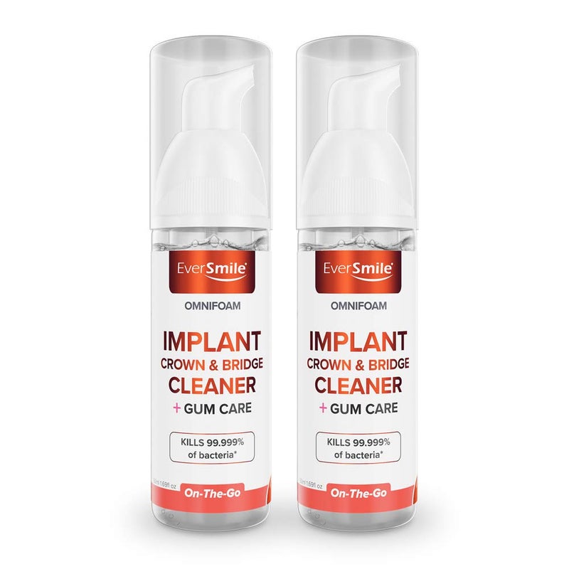 Eversmile OmniFoam Dental Cleaner â€“ Cleaning Foam for Implants, Crowns, and Bridges â€“ Pack of 2, 50ml Bottle - Image 2