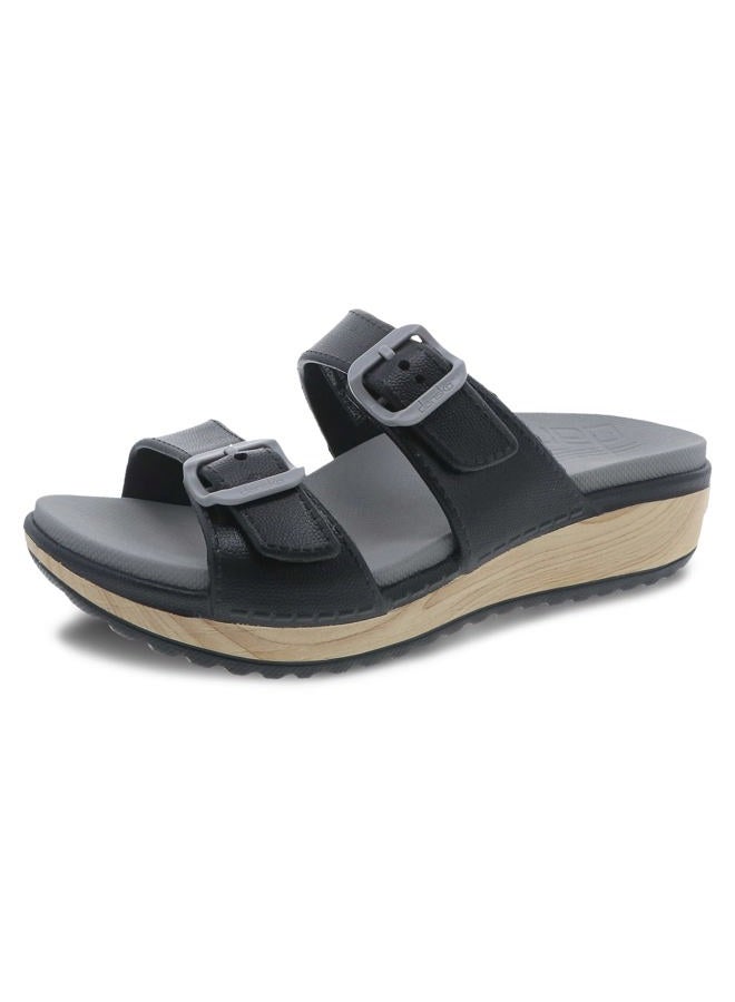 Dansko Women's Kandi Slip On Sandals - Lightweight and Cushion Comfort with Arch Support, Black, 7.5-8 - Image 1