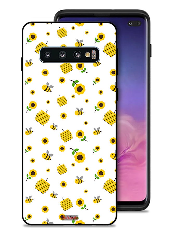 Tolwak Samsung Galaxy S10 Plus Protective Case Cover Sunflowers And Bees - Image 1