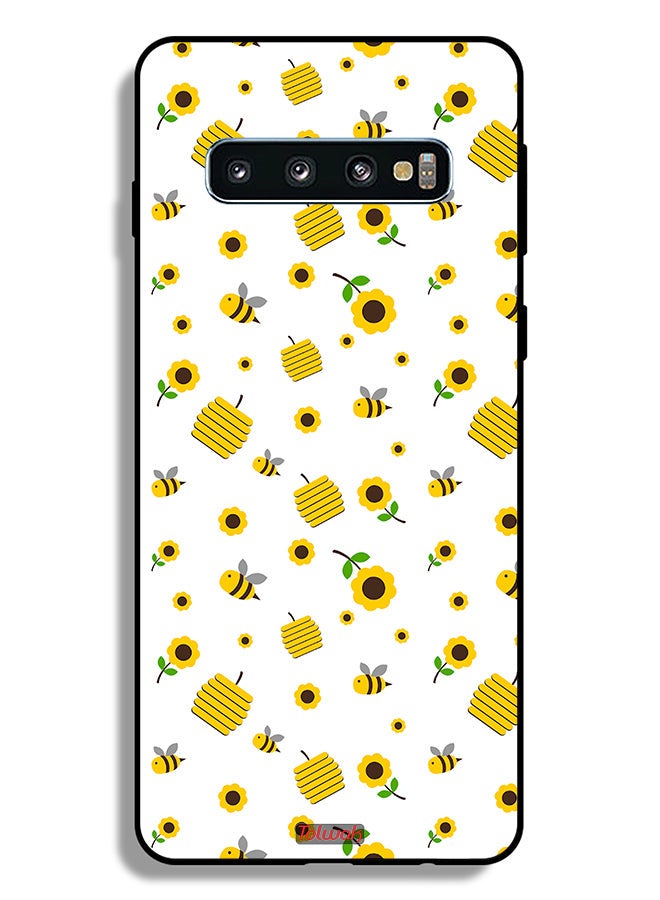 Tolwak Samsung Galaxy S10 Plus Protective Case Cover Sunflowers And Bees - Image 2