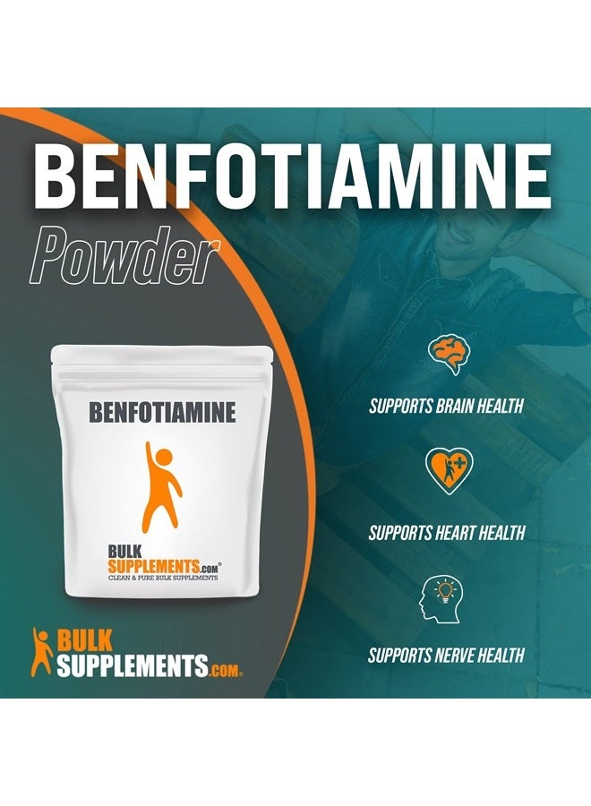 BulkSupplements .com Benfotiamine Powder - B1 Benfotiamine Powder - Benfotiamine 150mg Supplement - Thiamine B1 Supplement - B1 Vitamin - Nerve Support (100 Grams - 3.5 oz) - Image 1