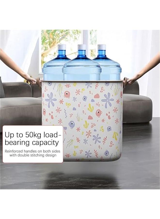 Clothes Storage Bags Large Capacity, 2 Pack 100L Closet Organizers and Storage Bins, Foldable Wardrobe Storage Toy Containers Box with Lids and Handles for Blanket Comforter Clothing