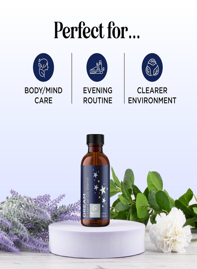 Maple Holistics Sleep Essential Oil Blend for Diffuser - Dream Essential Oils for Diffusers Aromatherapy and Relaxation with Clary Sage Ylang-Ylang Roman Chamomile and Lavender for Sleep Time Support (2 Fl Oz) - Image 3