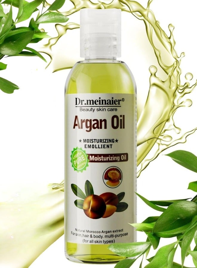 DR.MEINAIER 118ml Argan Oil Whitening Moisturizing Oil for Hair Face and Body Care Remove Wrinkles Moisturizing Hydrating Repairing Smooth Fine Lines Nourishing Oil - Image 1