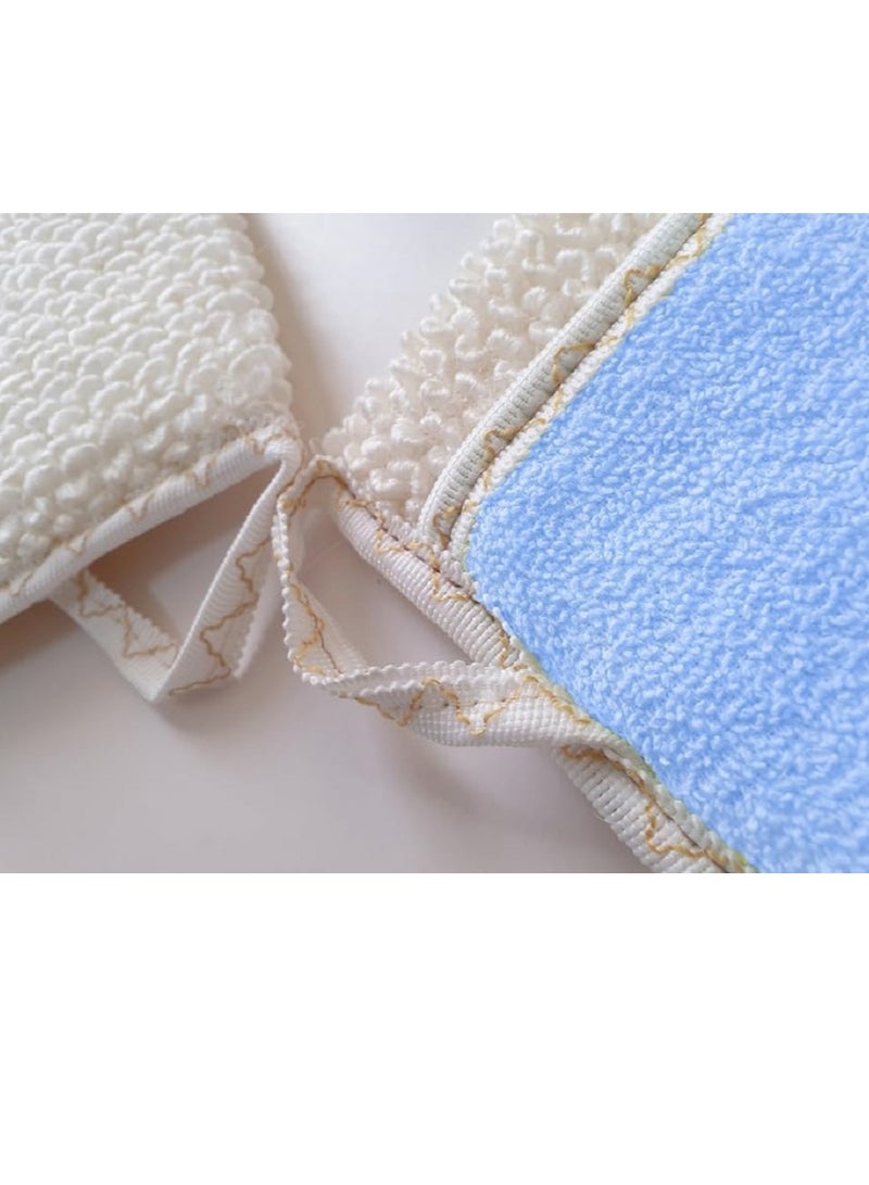 Home Bath Loofah Wash Loofah Scrub Exfoliator for Men Kids Spa Deep Skin Exfoliating Loofah Set of 3 Pieces Multiple Colors  - Image 5