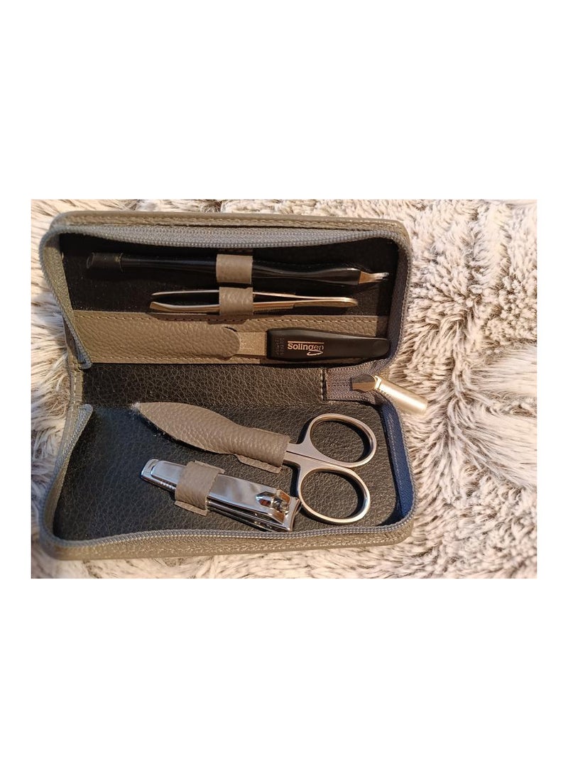 ROSSMANN German Brand, Rossmann Manicure 5-pcs, Manicure Set Nail Clippers with Genuine Leather Case – Perfect for On-the-Go Grooming, Manicure bag for travel and transportation,  Made in Germany  - Image 5