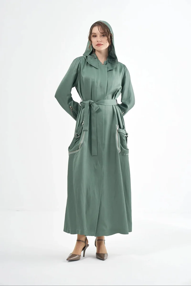 MissWhence  The Ivory Oasis Overcoat - Stone for Women | Best Price UAE