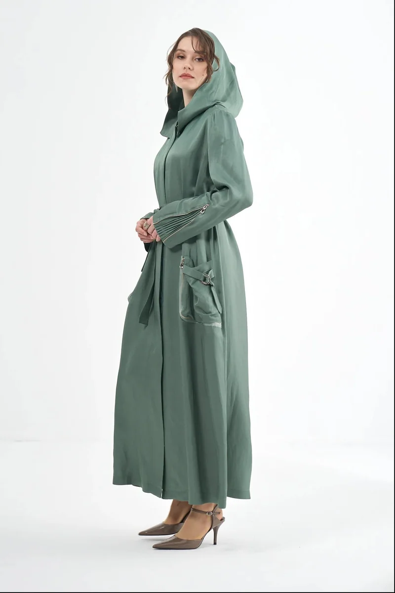 MissWhence  The Ivory Oasis Overcoat - Stone for Women | Best Price UAE