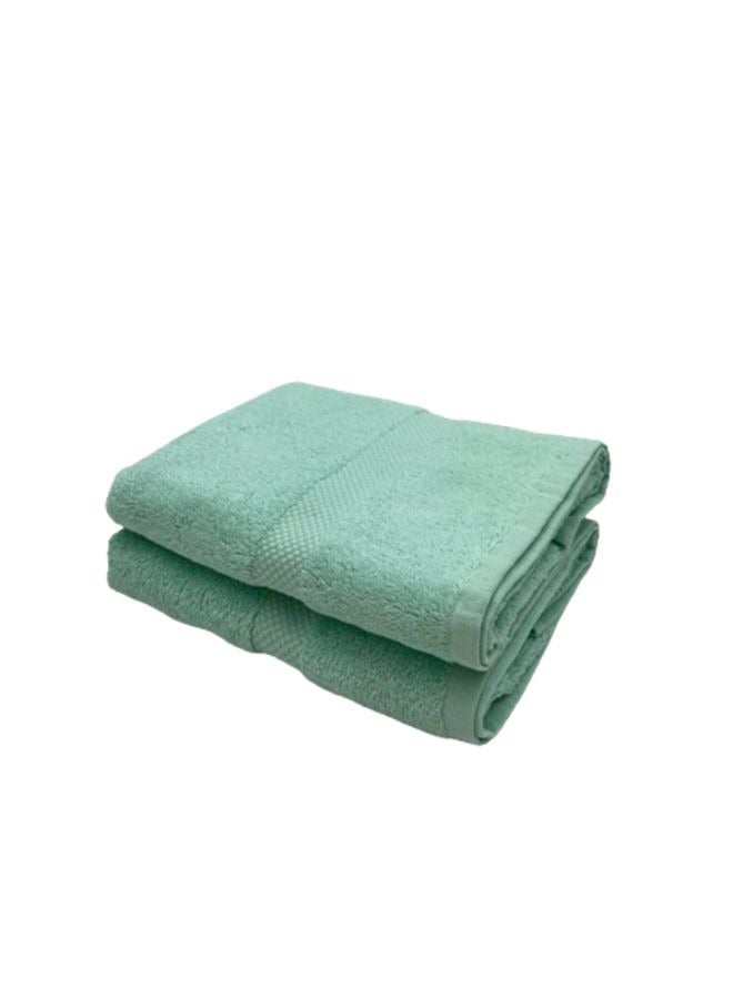 BYFT Gardenia (Green) Premium Hand Towel (50 x 100 Cm -Set of 2) 100% Cotton, Highly Absorbent and Ultrasoft Bath Linen with Diamond Dobby -550 Gsm - Image 2