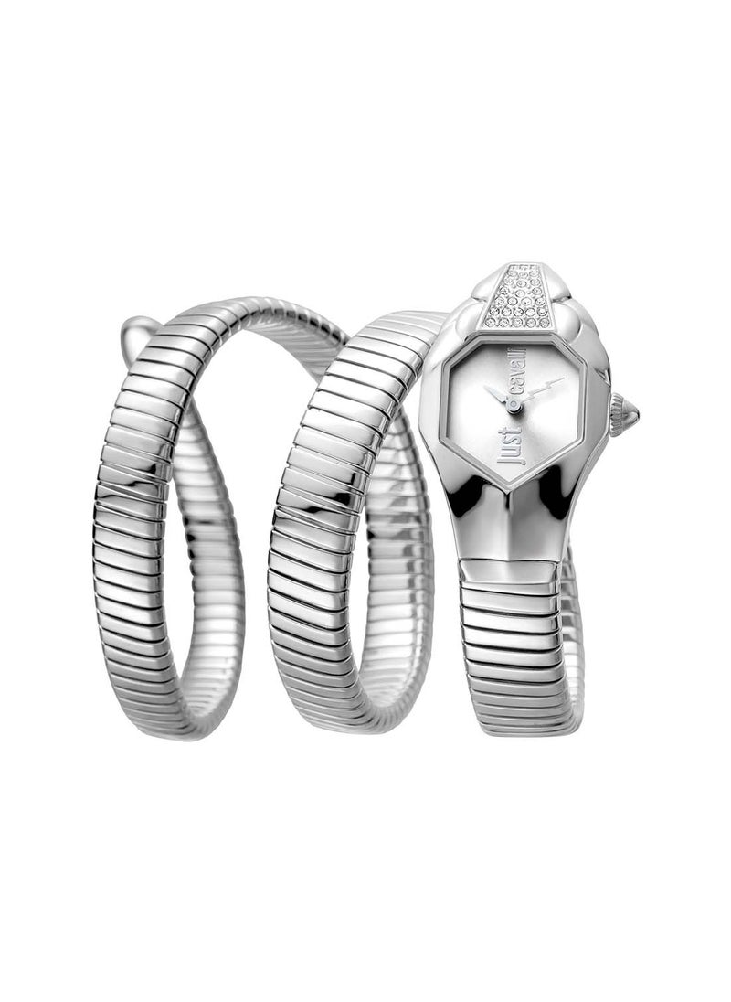 Just Cavalli Lady Snake Stainless Steel Quartz Analogue Watch JC1L022M0055 