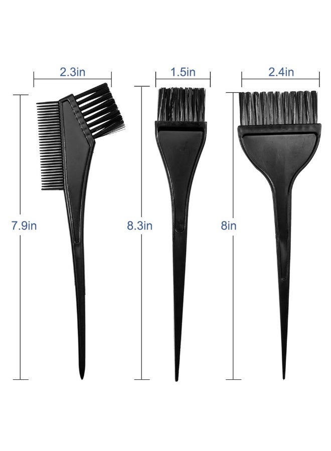 Red Blossom Hair Dye Color Brush and Bowl Set – 4-Piece Hair Coloring Tool Kit | Includes Mixing Bowl, Tint Brushes & Comb Applicator for Hair Dying, Bleaching & Highlighting  - Image 2