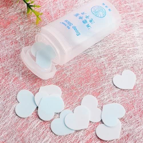 ULTRONEX 50Pcs Fragrance Paper Soap With Container Travel Paper Soap Disposable Paper Soap Paper Soap for Travelling Handwash Multicolor - Image 1