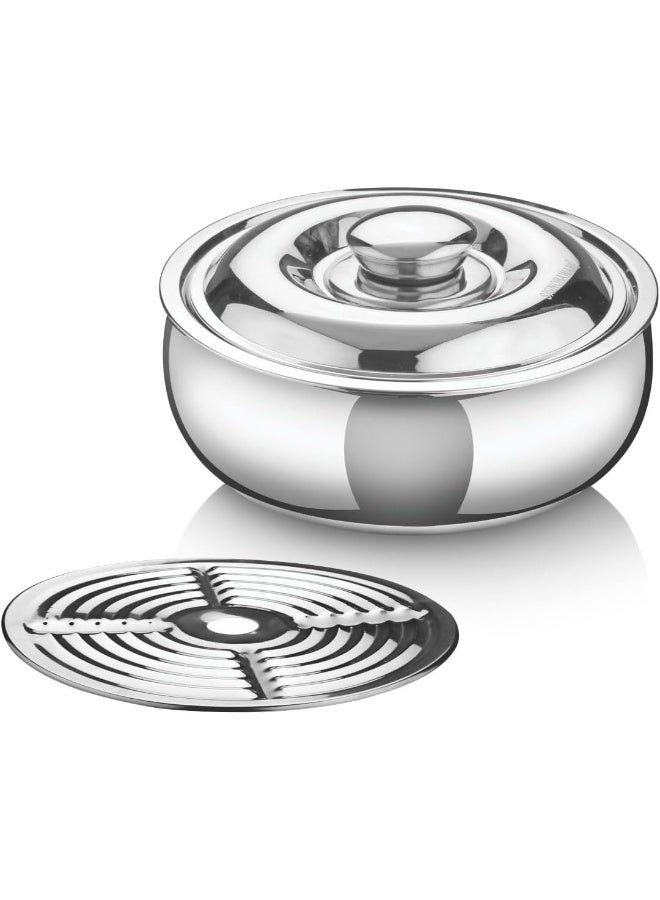 Signoraware Casserole Serving Bowl Container with Coaster, Insulated Stainless Steel - Image 1