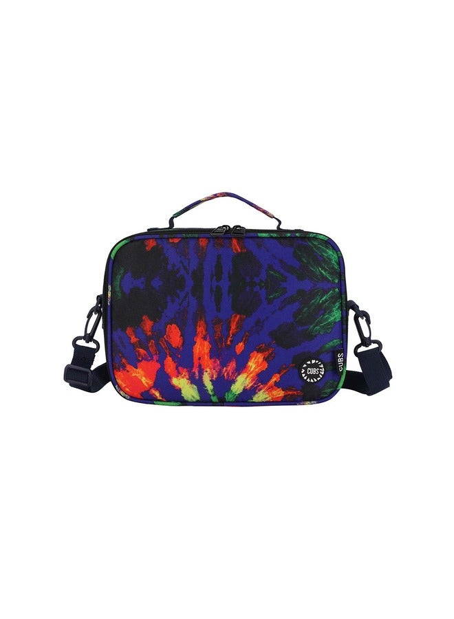CUBS Tie Dyed Waterproof Lunch Bag With Removable Shoulder Strap Carrying Your Favorite Meals To School Work Or While Traveling  - Image 1
