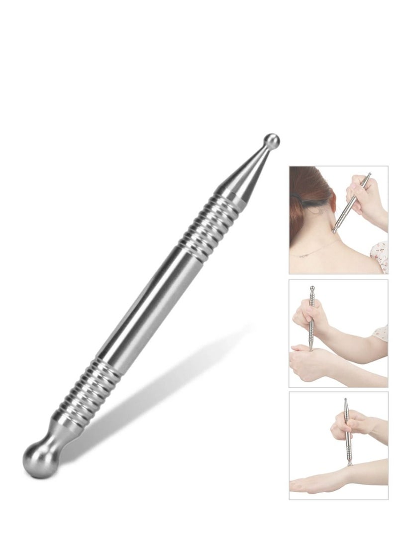 SYOSI Acupuncture Pen Stainless Steel Deep Tissue Massage Tool for Full Body Meridian Pain Relief - Image 1