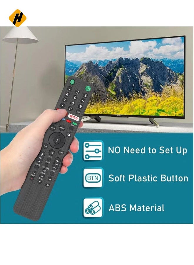 Universal Remote Control RMF-TX500U Remote Control for Sony Android 4K UHD LED Internet TV KD XBR UHD LED 43 48 49 55 65 75 85 77 85 98 Inch (Without Voice Function) with battery