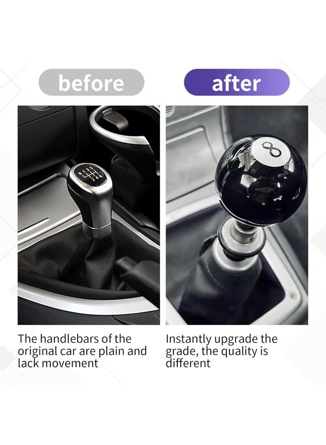 Car gear lever, gear lever car start protector, metal ball rod car gear lever accessories (black) - Image 5