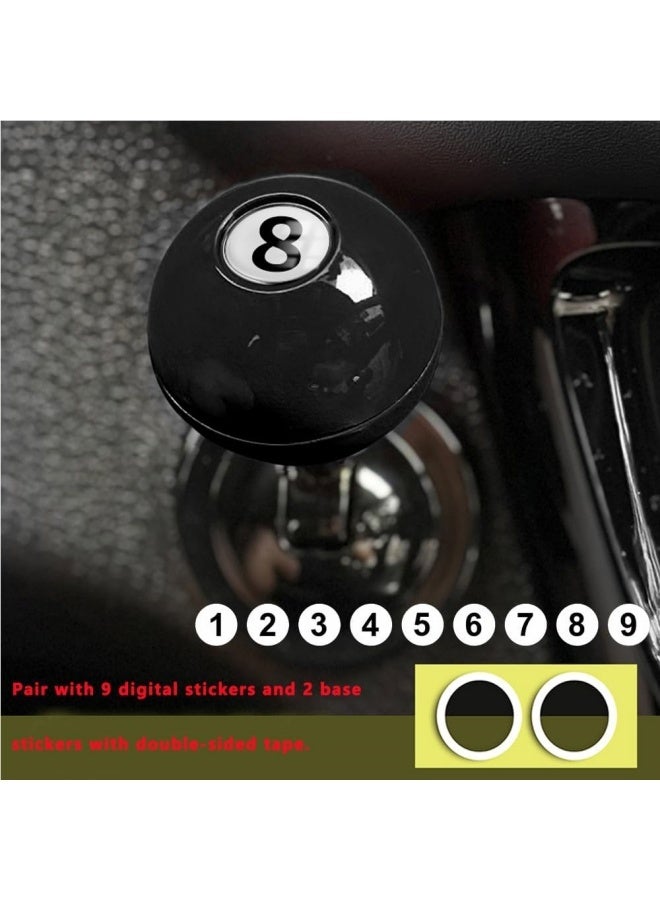 Car gear lever, gear lever car start protector, metal ball rod car gear lever accessories (black) - Image 2