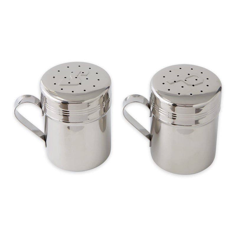 RSVP International RSVP International Endurance Kitchen Shaker Collection, Dishwasher Safe, Salt & Pepper Set, 10-Ounce, Stainless Steel  - Image 2