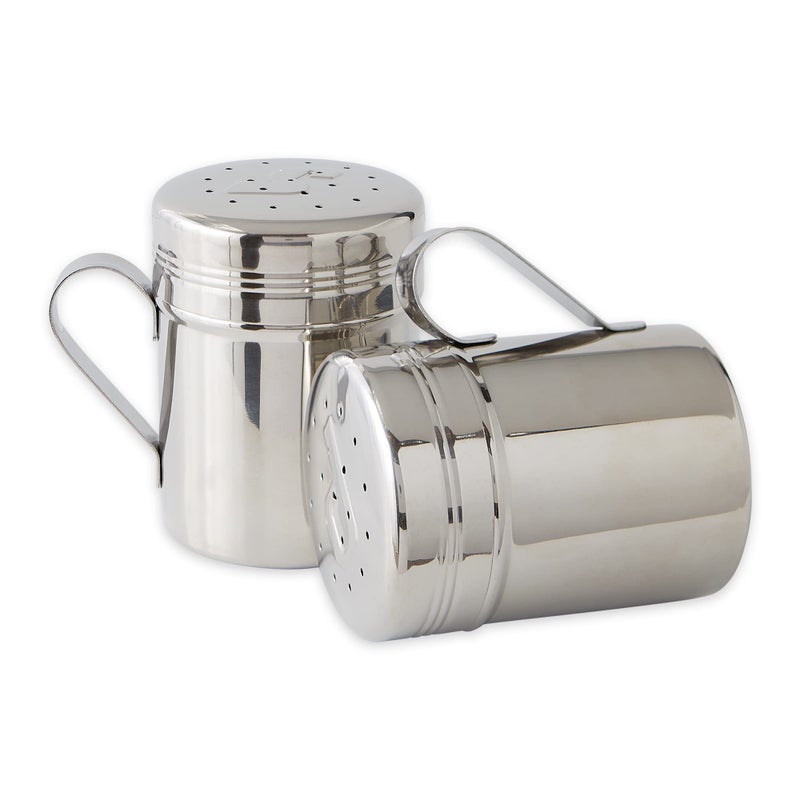 RSVP International RSVP International Endurance Kitchen Shaker Collection, Dishwasher Safe, Salt & Pepper Set, 10-Ounce, Stainless Steel  - Image 3