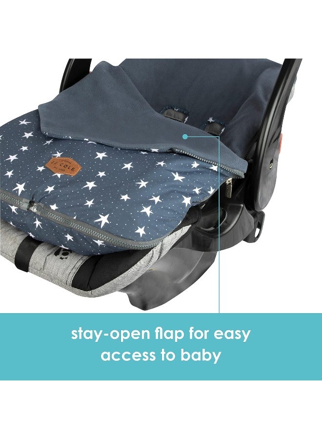 JJ COLE JJ Cole Baby Bundle 365 – Baby Car Seat Cover & Stroller Accessory – Lightweight Baby Bunting for Year Round Comfort - Image 4